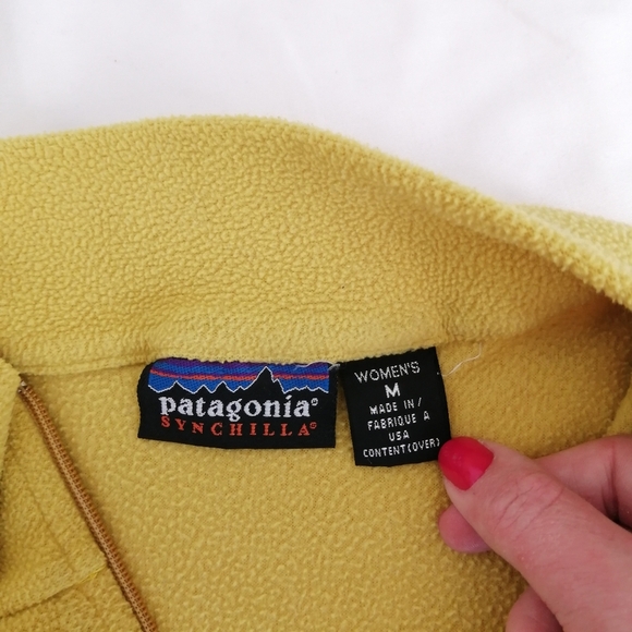 Patagonia Vintage Y2K 2001 Quarter Zip Synchilla Fleece Sweater Woman's Medium - Picture 10 of 16